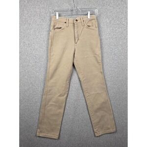 Wrangler Jeans Mens 28x32 Beige 936TAN Cowboy Cut Slim Straight Leg Denim USA